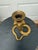 Cobra Snake Brass Tone Candle Holder For Sale - Image 4 of 6