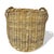 A pair of extra-large woven wicker baskets with double handles. Stylish and practical for a variety of storage options,...