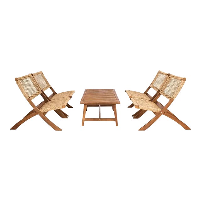 Blaze 5 Piece Living Set - Natural For Sale