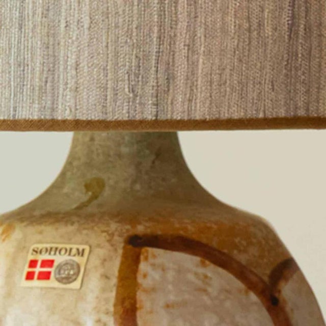 Ceramic Table Lamp attributed to Noomi Backhausen for Søholm, Denmark, 1960s For Sale - Image 9 of 13