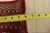 Bokhara Rug 4'1'' X 6'3'' Red Wool Tribal Hand-Knotted Oriental Carpet For Sale - Image 11 of 12