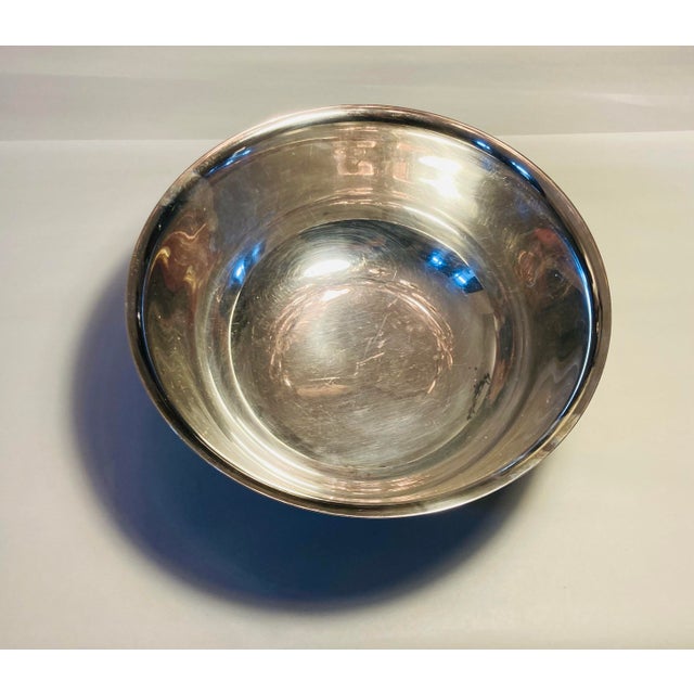 Vintage classic large round footed Paul Revere silver plate serving bowl