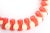 1990s French Sculptural Resin Collar Necklace Orange, Off White For Sale - Image 4 of 9