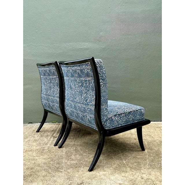 Mid 20th Century Vintage 1950s Slipper Chairs After Robsjohn Gibbings For Sale - Image 5 of 12