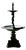 Classical Style Black Cast Iron Fountain with Cherub Boy, 1970s For Sale