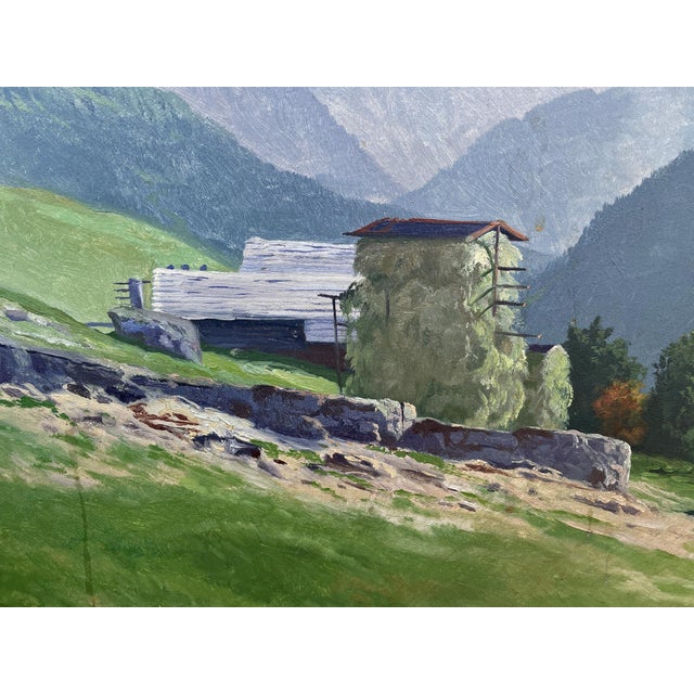 Fritz Rotter, View of the Catinaccio Rosengarten, Dolomites, Italy, Oil Painting For Sale - Image 15 of 17