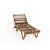 Mid-Century Italian Chaise Lounge in Rattan, 1950s For Sale - Image 9 of 9