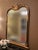 Ornate Gold and Black Beveled Wall Mirror With Botanical Crest For Sale In Greensboro - Image 6 of 6