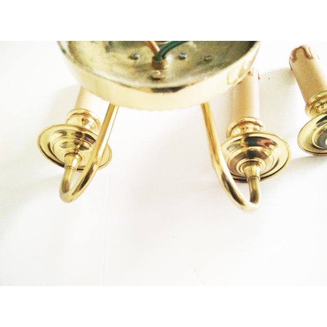 Louis XVI Brass Wall Lamps, 1950s, Set of 2 For Sale - Image 6 of 16