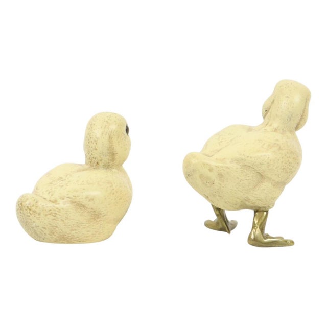 Duck Figurines in Resin and Brass from Malevolti, Italy, 1970s, Set of 2 For Sale - Image 3 of 13