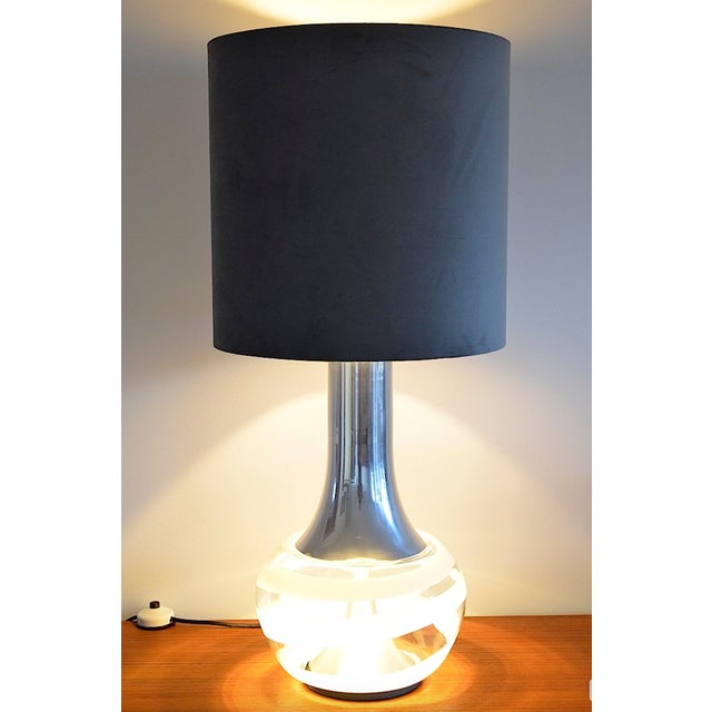 Bauhaus Large Glass Table Lamp from Doria Leuchten, 1970s For Sale - Image 3 of 14