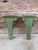 Pair of Carved Acanthus Wall Bracket Shelves / Corbels in Distressed Green Finish For Sale - Image 10 of 11
