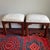 Ethan Allen Pair of Vintage Ethan Allen Asian-Inspired Upholstered Stools - A Pair For Sale - Image 4 of 9