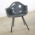 Herman Miller Mid Century Modern Elephant Hide Gray Eames Herman Miller Molded Fiberglass Dax Arm Shell Chair H Base For Sale - Image 4 of 13