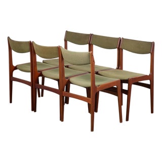 Vintage Danish Teak Dining Chairs by Erik Buch, 1960s, Set of 6 For Sale