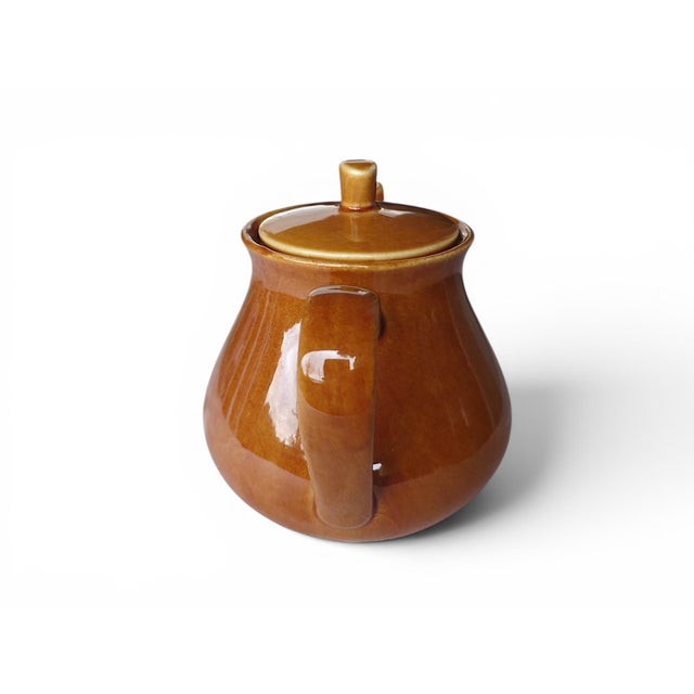 Mid-Century Modern Mid-Century Ovenproof Ceramic Teapot from Waku, Germany, 1960s For Sale - Image 3 of 9