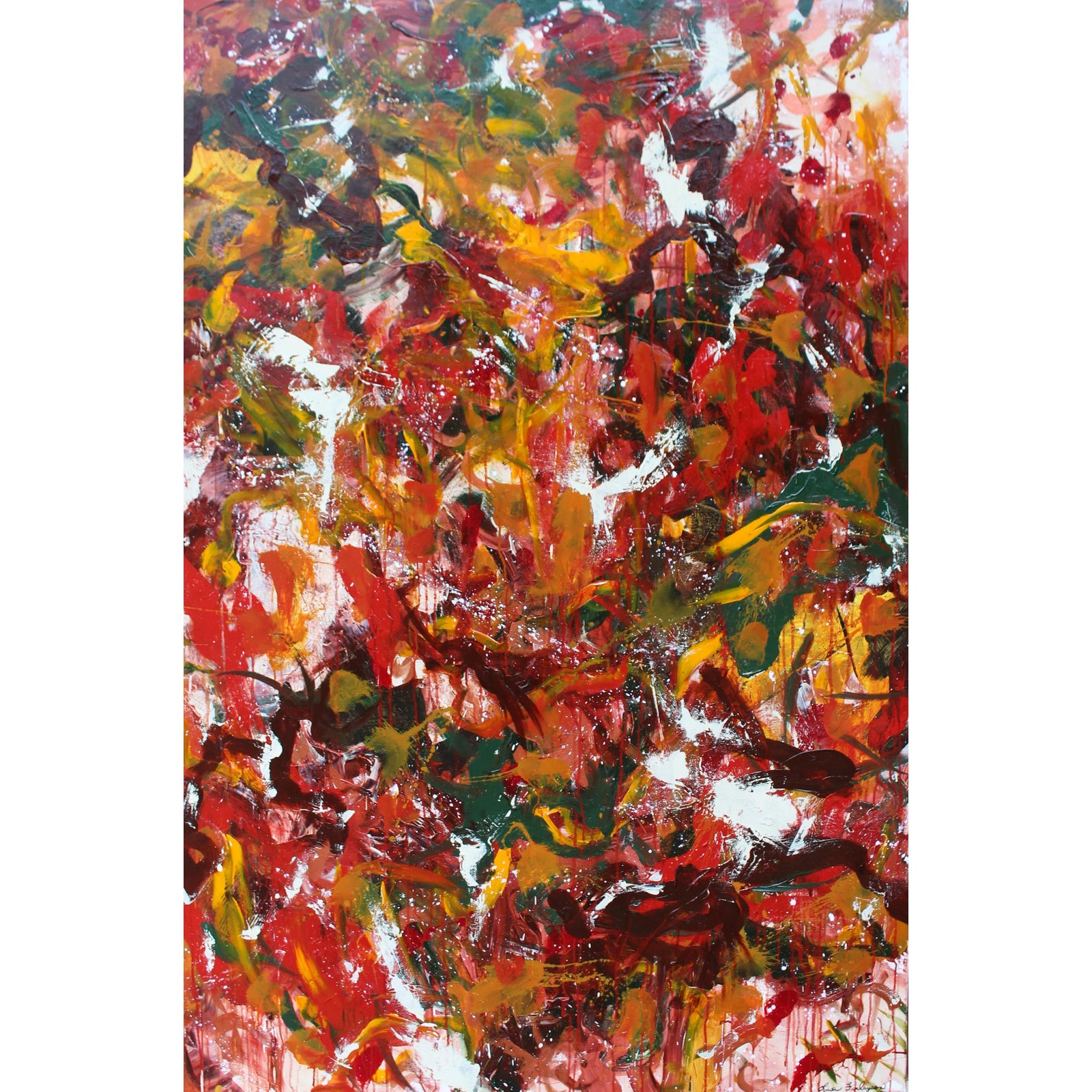 One September Day Large Abstract Painting by Lisa Finlayson | Chairish