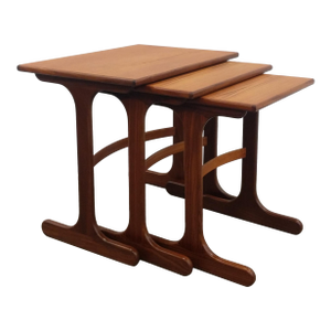 Set of Vintage Mid Century Modern Teak Nesting Tables by G Plan