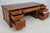 Francesco Molon Leather Top Walnut Executive Desk For Sale - Image 4 of 18