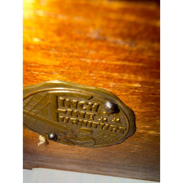 Early 20th Century Early 20th Century Finch Fine Furniture Company Hepplewhite Neo-Classical English/Colonial Revival Solid Mahogany Desk For Sale - Image 5 of 15