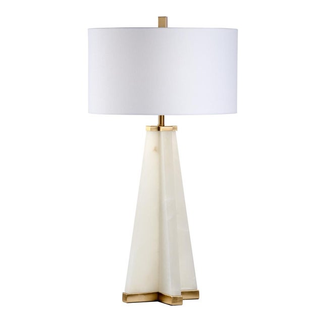 Not Yet Made - Made To Order Chelsea House Alabaster Pyramid Lamp For Sale - Image 5 of 5