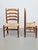 Charlotte Perriand Set of Brutalist Wood and Wicker Chairs in the style of Charlotte Perriand, 1960s, Set of 2 For Sale - Image 4 of 16
