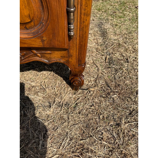 Wood Fine 18th Century French Louis XV Provincial Solid Walnut Sideboard / Buffet. For Sale - Image 7 of 12