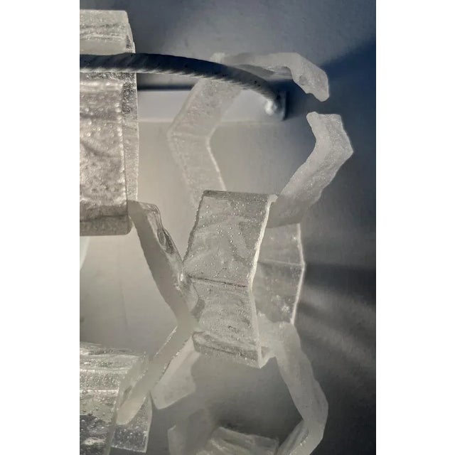 Mid-Century Italian Wall Sconces in Murano Glass from Mazzega, 1970s, Set of 2 For Sale - Image 9 of 12