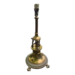 Neo Classical Brass Stiffel Style Table Lamp For Sale