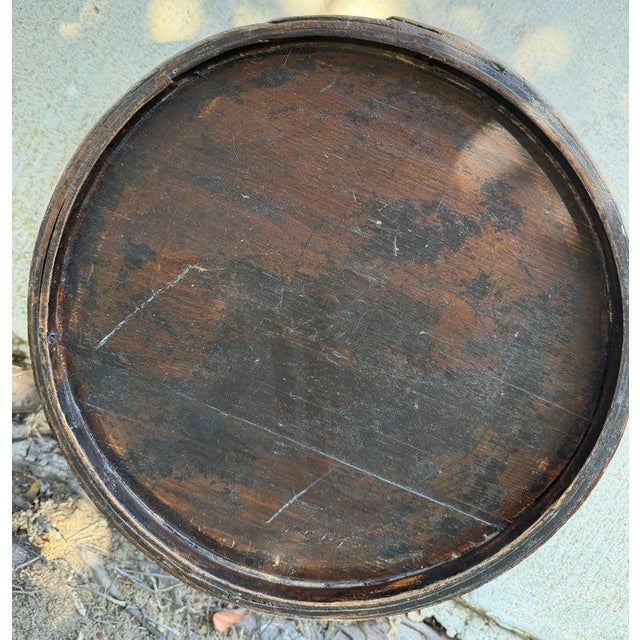 19th Century 19thc Hand Made Original Black Painted Pantry Kitchen Box For Sale - Image 5 of 6