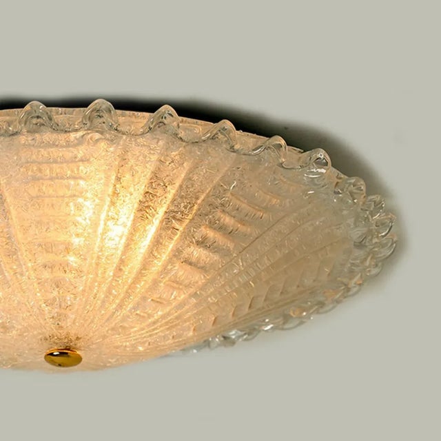 Large Glass Flush Mount from Peill & Putzler, Germany, 1970s For Sale - Image 4 of 13