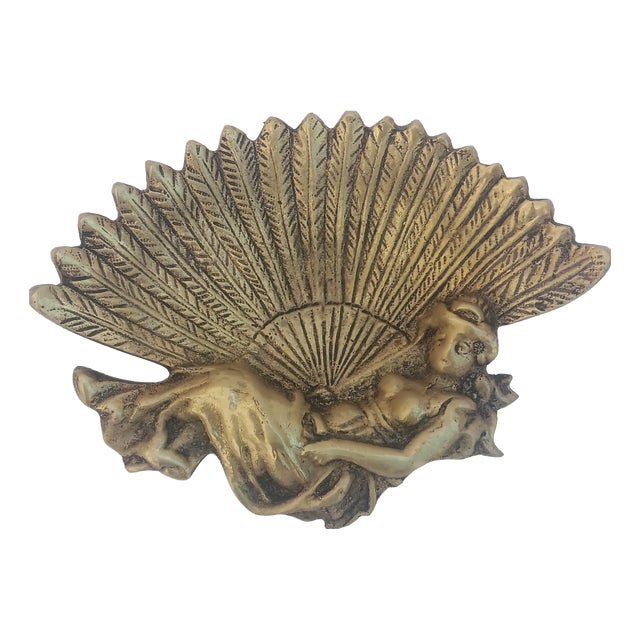 Art Nouveau Bronze Ashtray, 1930s For Sale