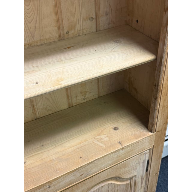 Vintage Cerused Scrubbed Pine Bookcase For Sale In New York - Image 6 of 12