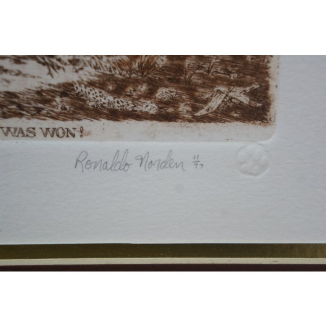 1977 Ronaldo Norden How the West Was Won Marx Brothers Horseback Engraving For Sale - Image 10 of 11