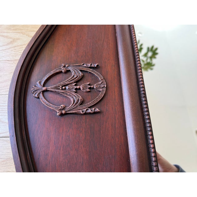 Neoclassical Chippendale Mahogany Wall Mirror For Sale - Image 6 of 13