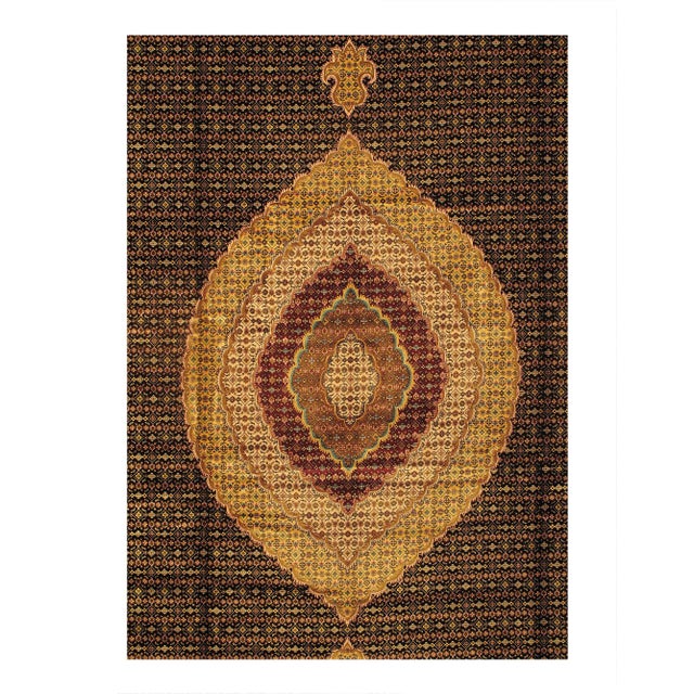 Viscose on a cotton foundation with a medallion This rug has a dense, soft pile, and excellent quality, to ensure that you...