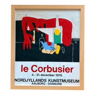 Le Corbusier - Nordjyllands Kunstmuseum Exhibition Poster 1976 For Sale