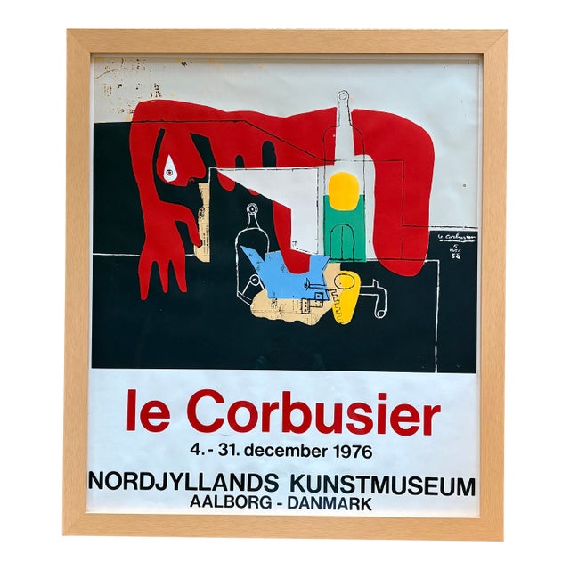 Le Corbusier - Nordjyllands Kunstmuseum Exhibition Poster 1976 For Sale