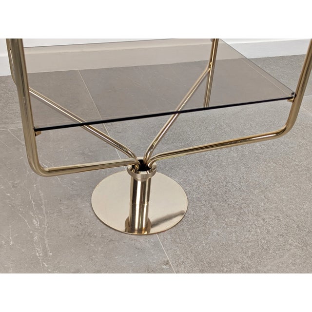 Mid-Century Tension Pole Shelving in Brass, 1960s For Sale - Image 4 of 7