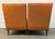 Pair of Vintage Mid-Century Modern Orange Upholstered Armchairs For Sale - Image 10 of 13