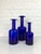 Blue Vintage Cobalt Blue Floor Vases by Otto Brauer for Holmegaard, Denmark, 1960s, Set of 3 For Sale - Image 8 of 9
