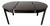 Vintage Asian-Style Black Lacquer Wood Round-to-Oval Extension Dining Table For Sale