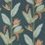 Harlequin Llenya Wallpaper in Ink/Coral/Seaglass For Sale