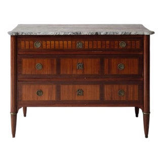 French Louis XVI Period Marble Top Commode, Circa 1770 For Sale
