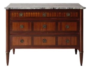 French Louis XVI Period Marble Top Commode, Circa 1770