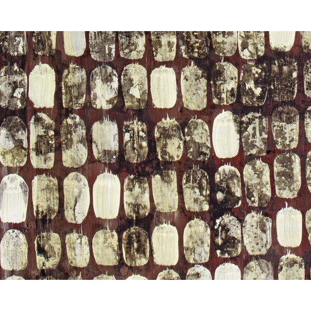 1990s 1997 “Catacombs” Mixed Media on Wood Panel Painting by Deanna Lee For Sale - Image 5 of 8