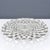 • Fostoria American #2056 three-footed cake/torte plate with geometric cube pattern and sawtooth rim. • Made in the USA;...