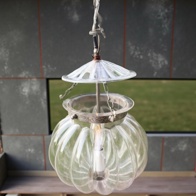 19th Century 2 Light Crystal Glass Hundi Belgium Lamp Chandelier For Sale In Los Angeles - Image 6 of 7