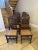 Brown Antique Victorian Carved Oak Dining Chairs, 1860, Set of 8 For Sale - Image 8 of 12