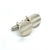 1990s Pair of Tiffany & Co Estate Mens Chevron Circle Cufflinks Sterling Silver For Sale - Image 4 of 7